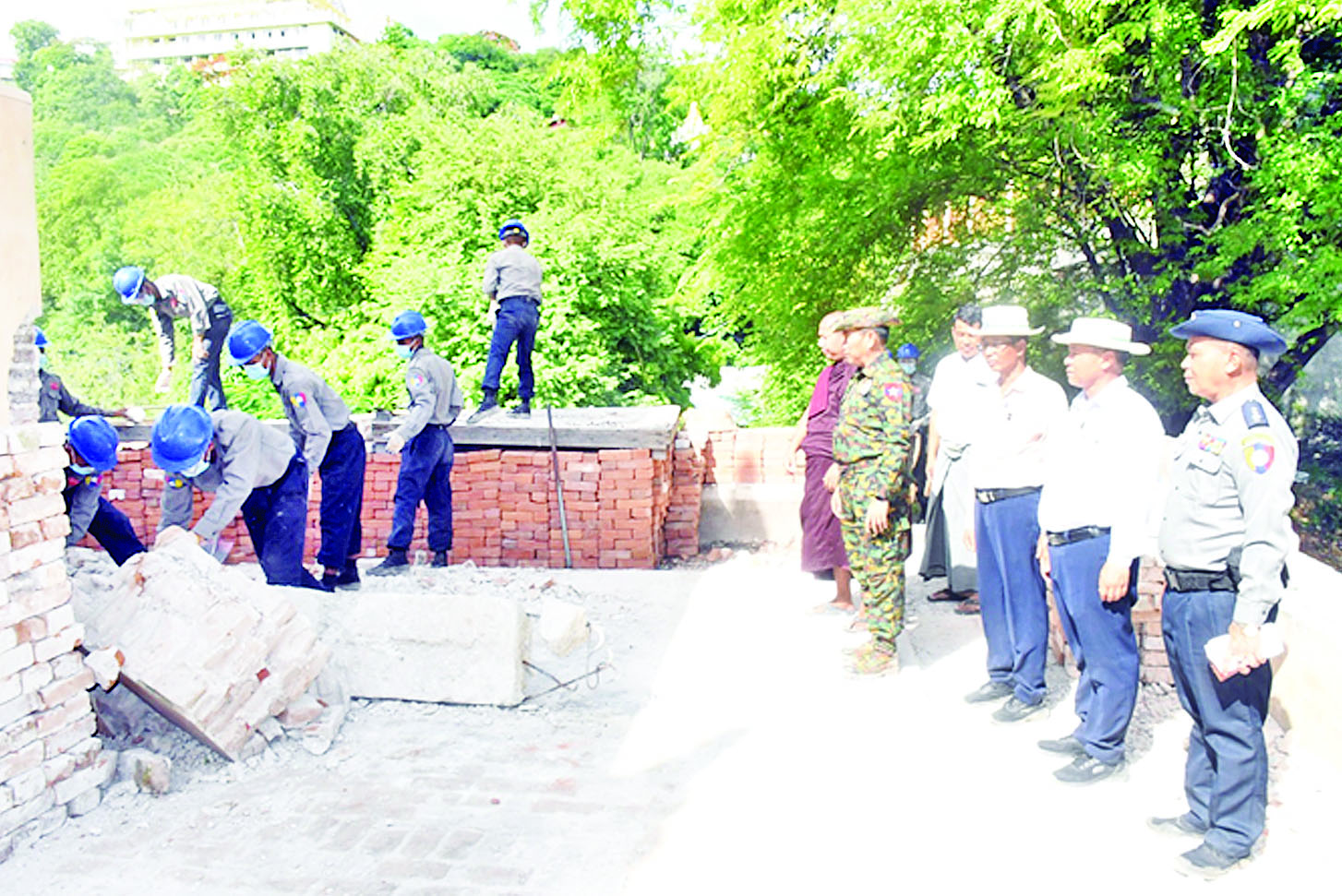 ပြန်လည်ထူထောင်ရေးလုပ်ငန်းများ အင်တိုက်အားတိုက်ဆောင်ရွက်လျက်ရှိ