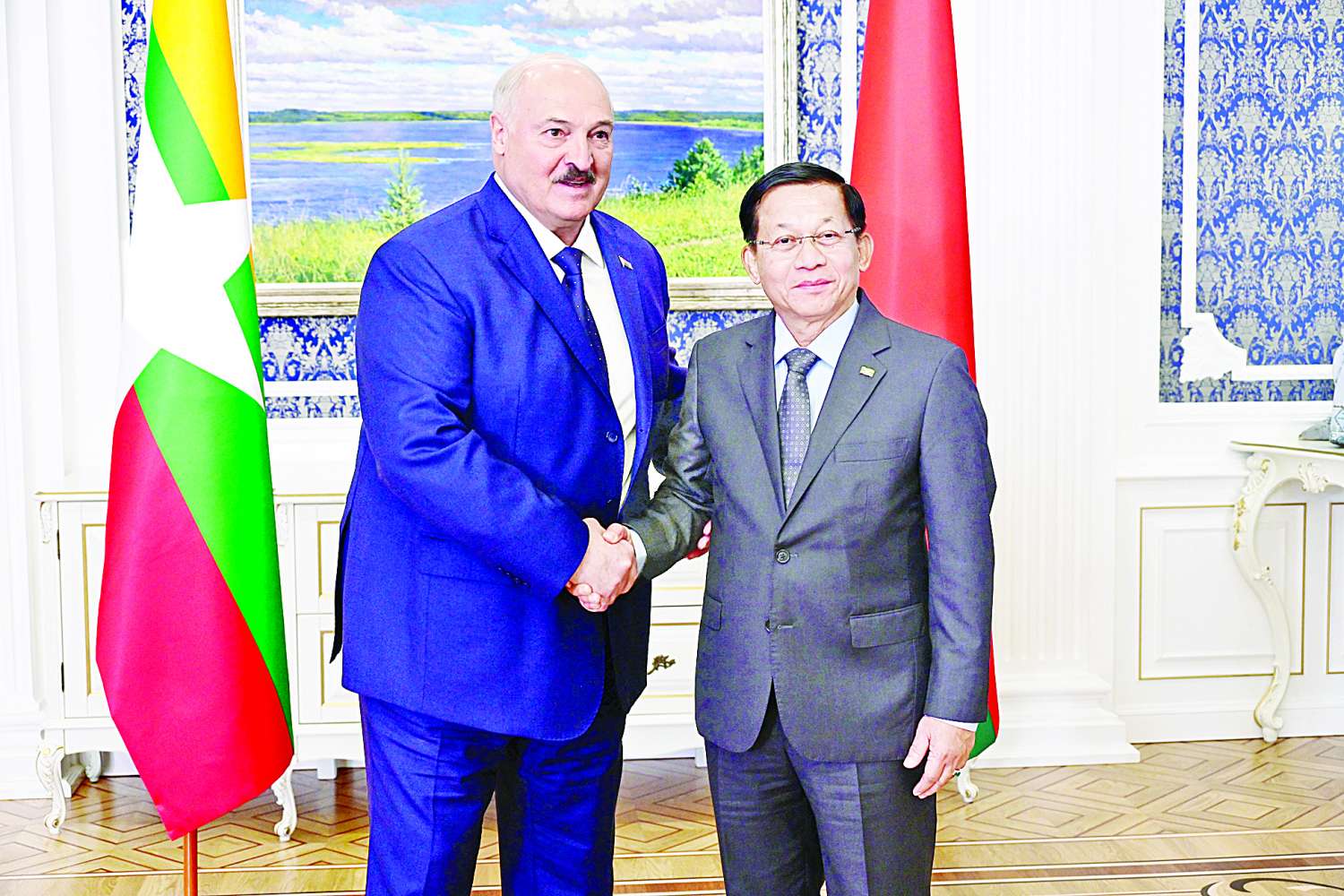 မြန်မာနှင့် ဘယ်လာရုစ်နှစ်နိုင်ငံတွေ့ဆုံ