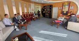  နီပေါနိုင်ငံ လုမ္ဗိနီဥယျာဉ်တွင်4th Lumbini International Tipitaka Chanting Ceremony 2025 ဖွင့်ပွဲအခမ်းအနားကျင်းပ